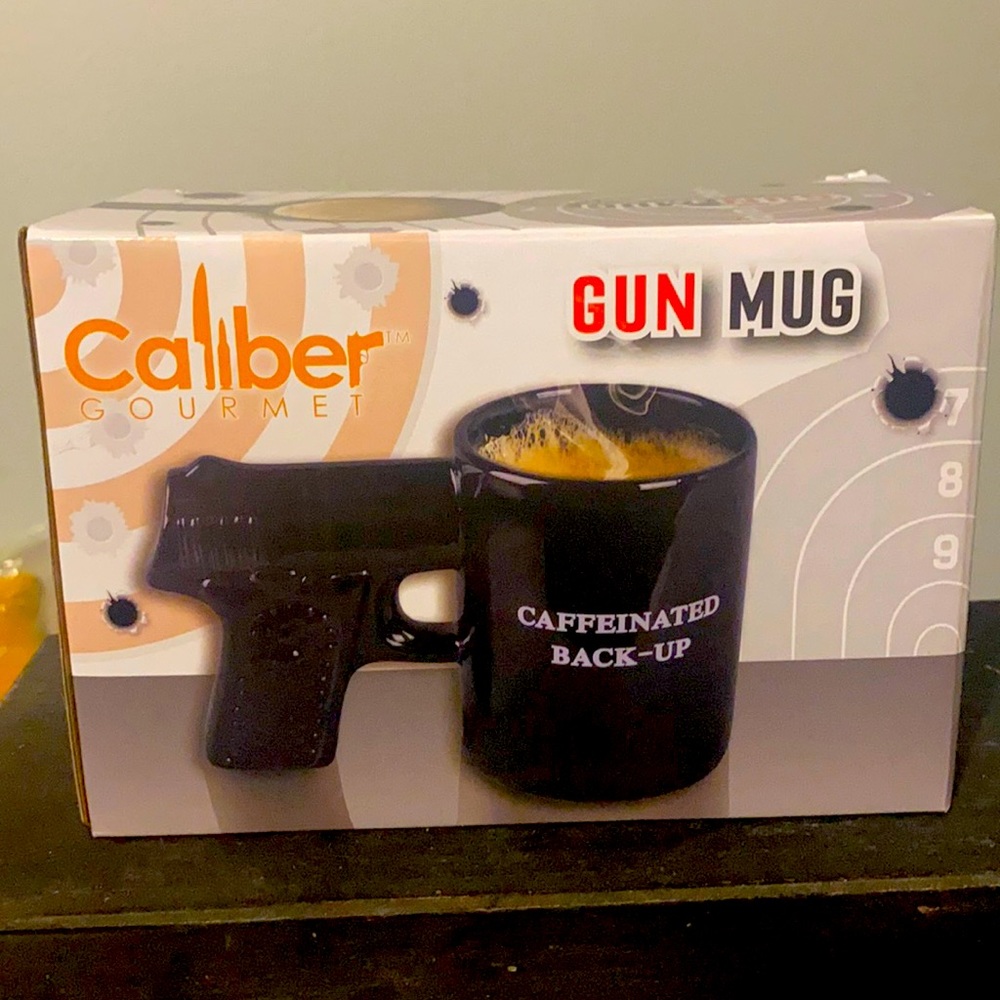 New in Box Caliber Gun Mug
